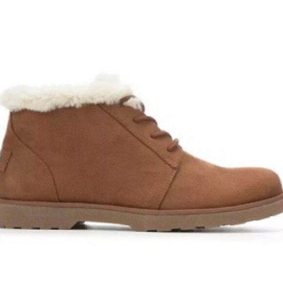 Makalu Kora Winter Booties Faux Fur Chestnut Size 7 - Picture 4 of 11